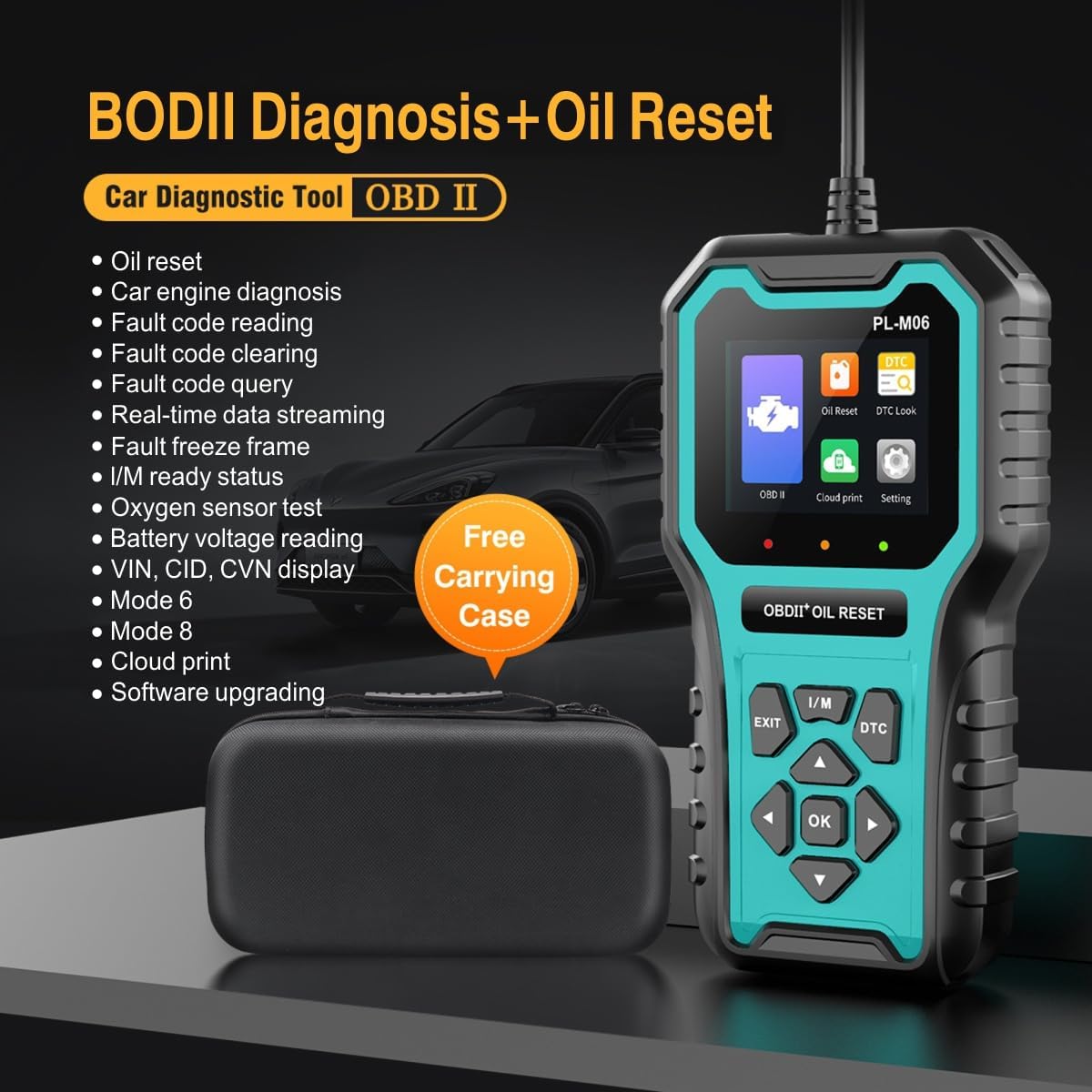 Panlong Wired OBD2 Scanner with Oil Reset thumbnail 2