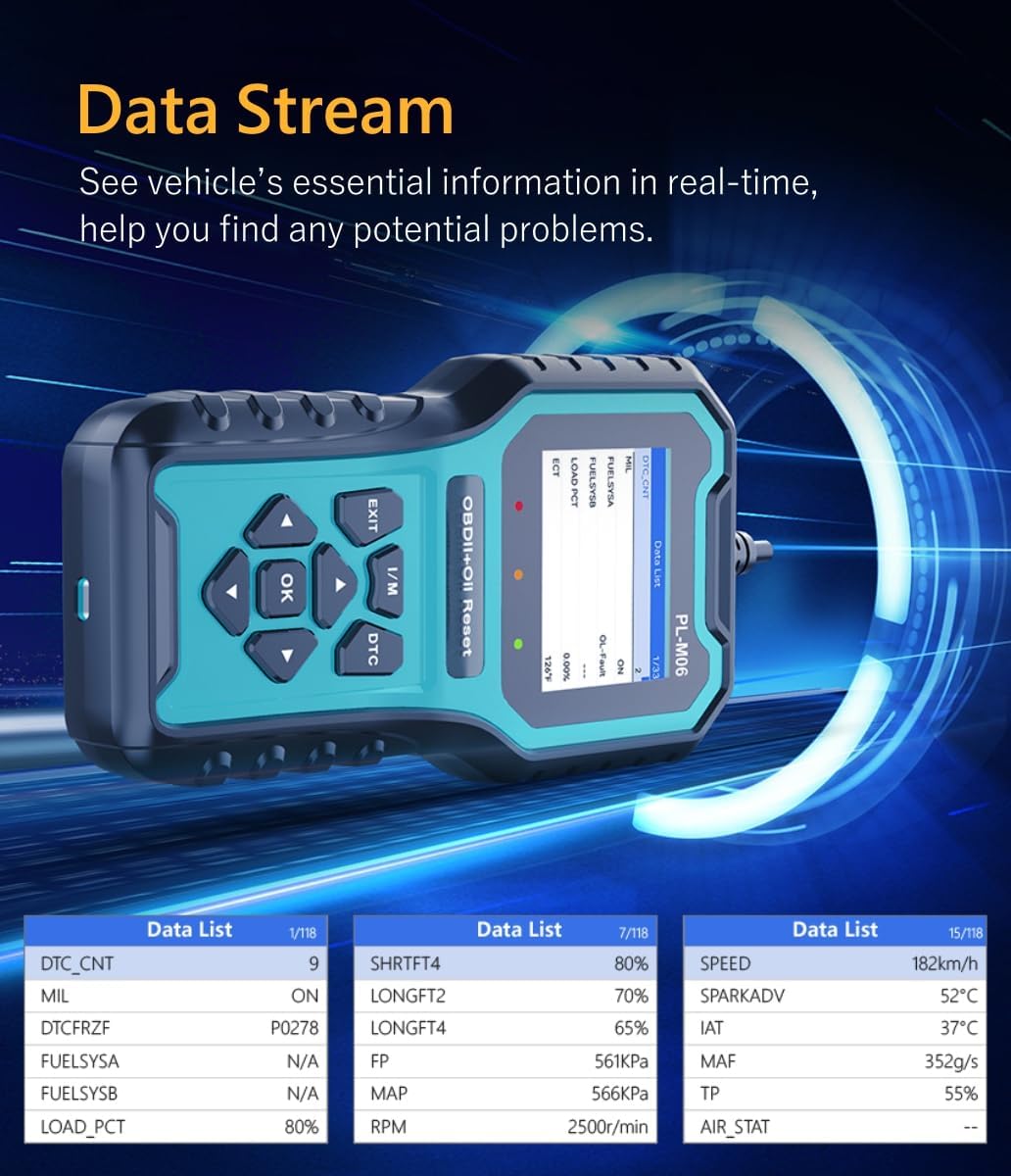 Panlong Wired OBD2 Scanner with Oil Reset thumbnail 5