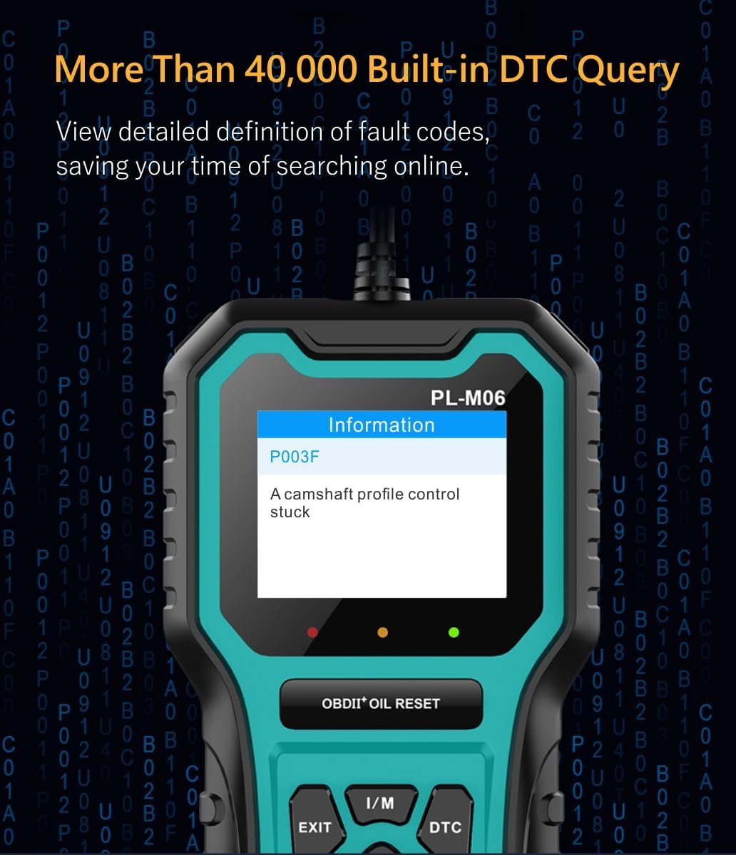 Panlong Wired OBD2 Scanner with Oil Reset thumbnail 7
