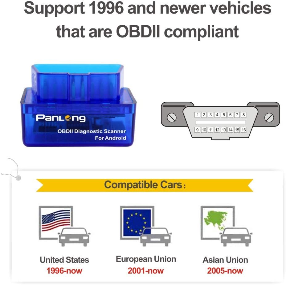 Panlong Bluetooth OBD2 Scanner (Android Only) thumbnail 4