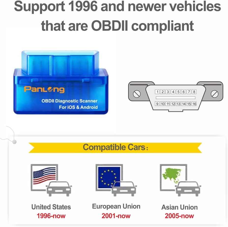 Panlong Bluetooth OBD2 Scanner (iOS & Android) thumbnail 6